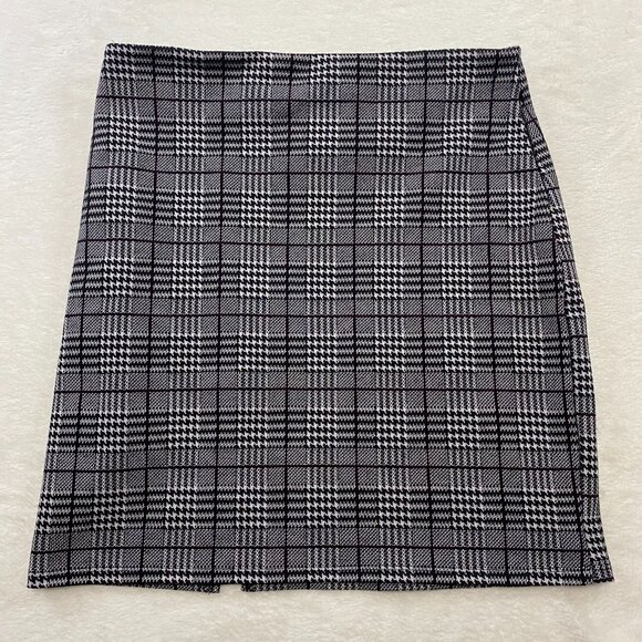 Eclipse Houndstooth Plaid Skirt Size Medium - Picture 4 of 6